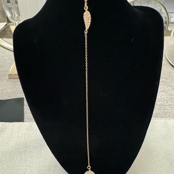 💎Pick 2/$7 NEW Adjustable Leaf and Rhinestone Fashion Necklace - Picture 4 of 6